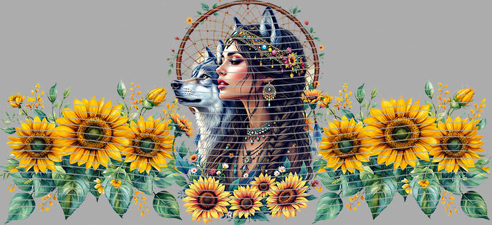 16oz Sunflower Girl-SU-263